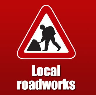 Local roadworks graphic - Roadworks – A823 Knockhill