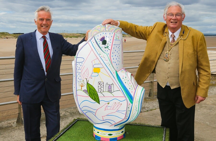 Lord Lieutenant of Fife, Robert Balfour with the Provost of Fife Jim Leishman