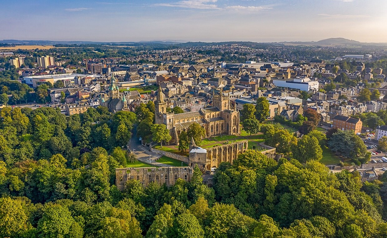 Dunfermline Abbey and skyline