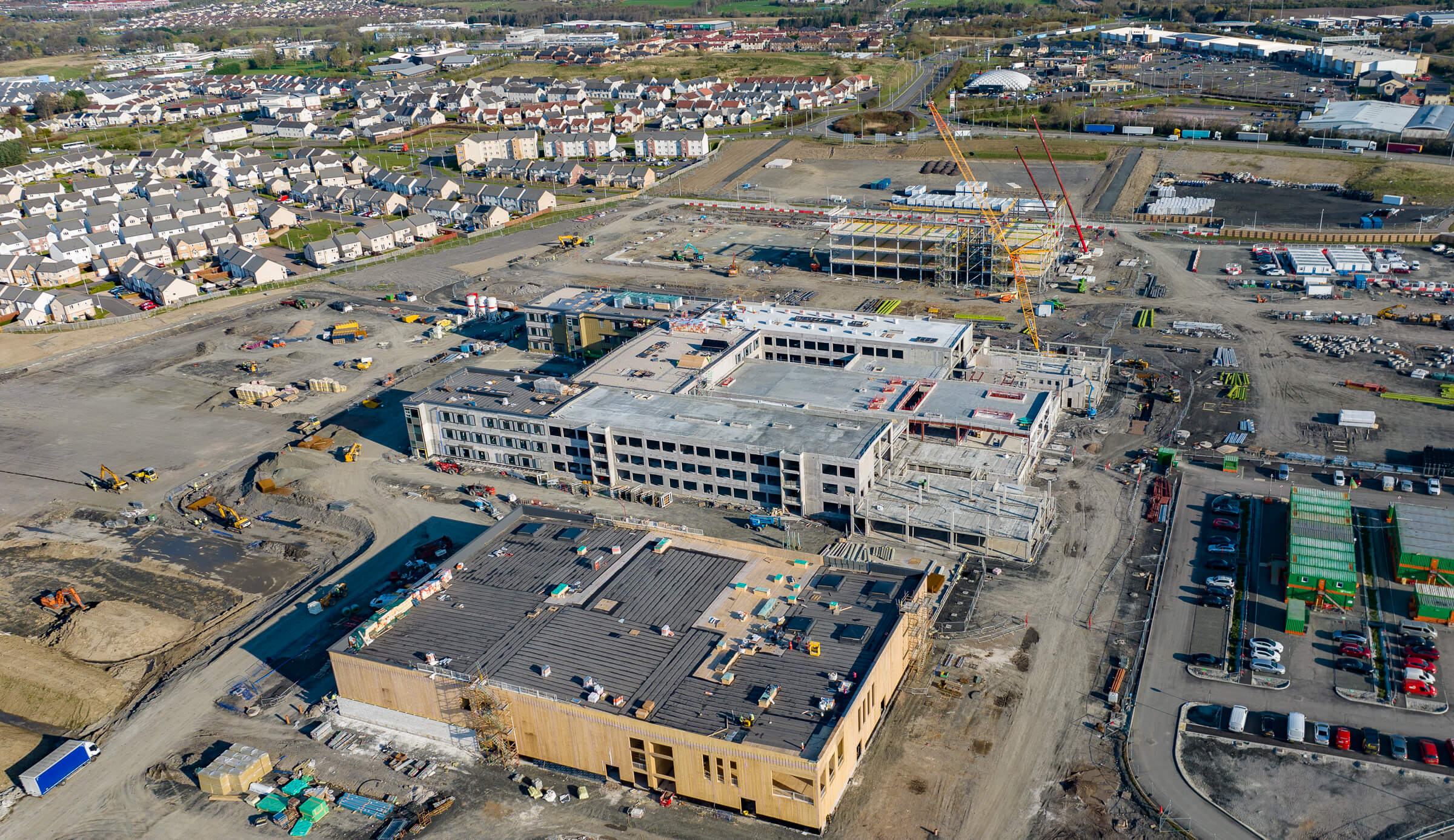  An aerial view of the Dunfermline Learning Campus. The council is investing £122 million in the new school element of the project.