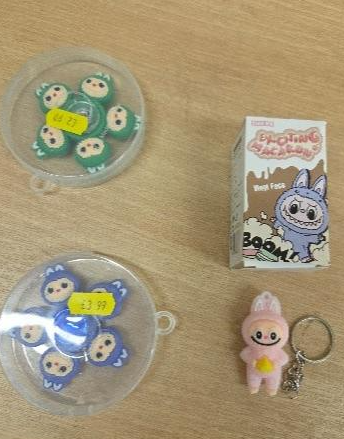 Seized counterfeit Lububu toys