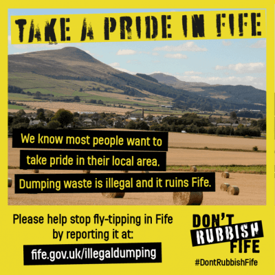 takeapride DontRubbishFife campaign poster