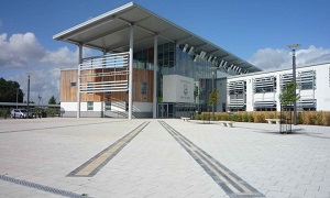photo of the exterior of Dunfermline High School