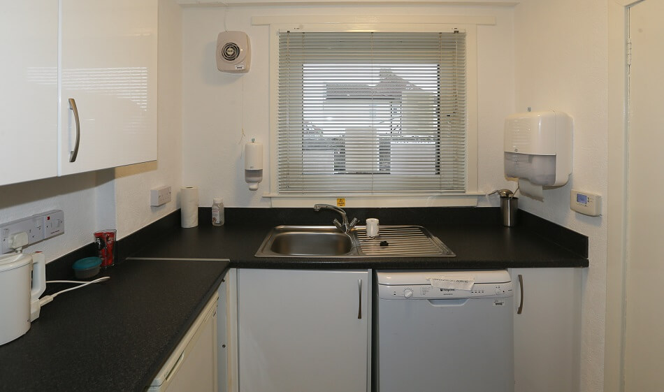 Communal kitchen at Patterson Place