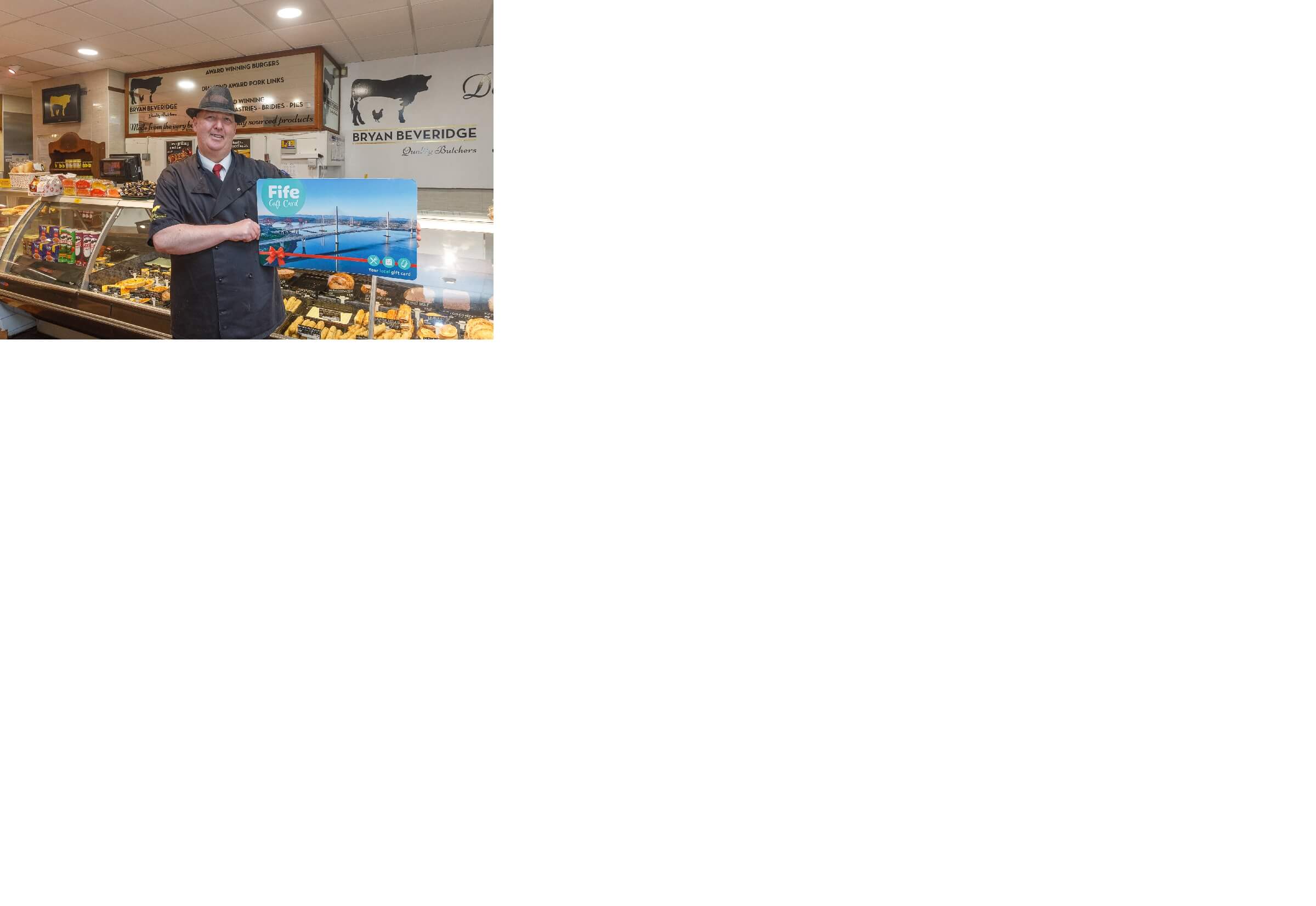 Bryan Beveridge promotes the Fife Gift Card
