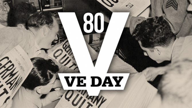 VE Day 80 logo