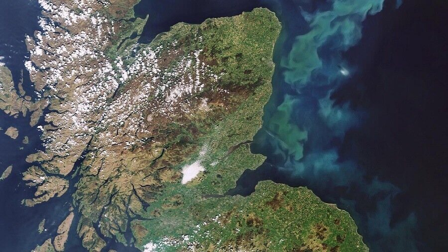 View of Fife from space View of Fife from space