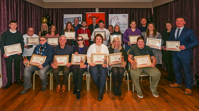 Group photo showing all winners and runners-up - Fife Business Diversity Awards 2019