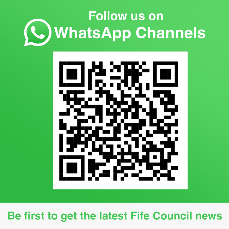 Fife Council launches new WhatsApp channel QR code for new Fife Council WhatsApp channel