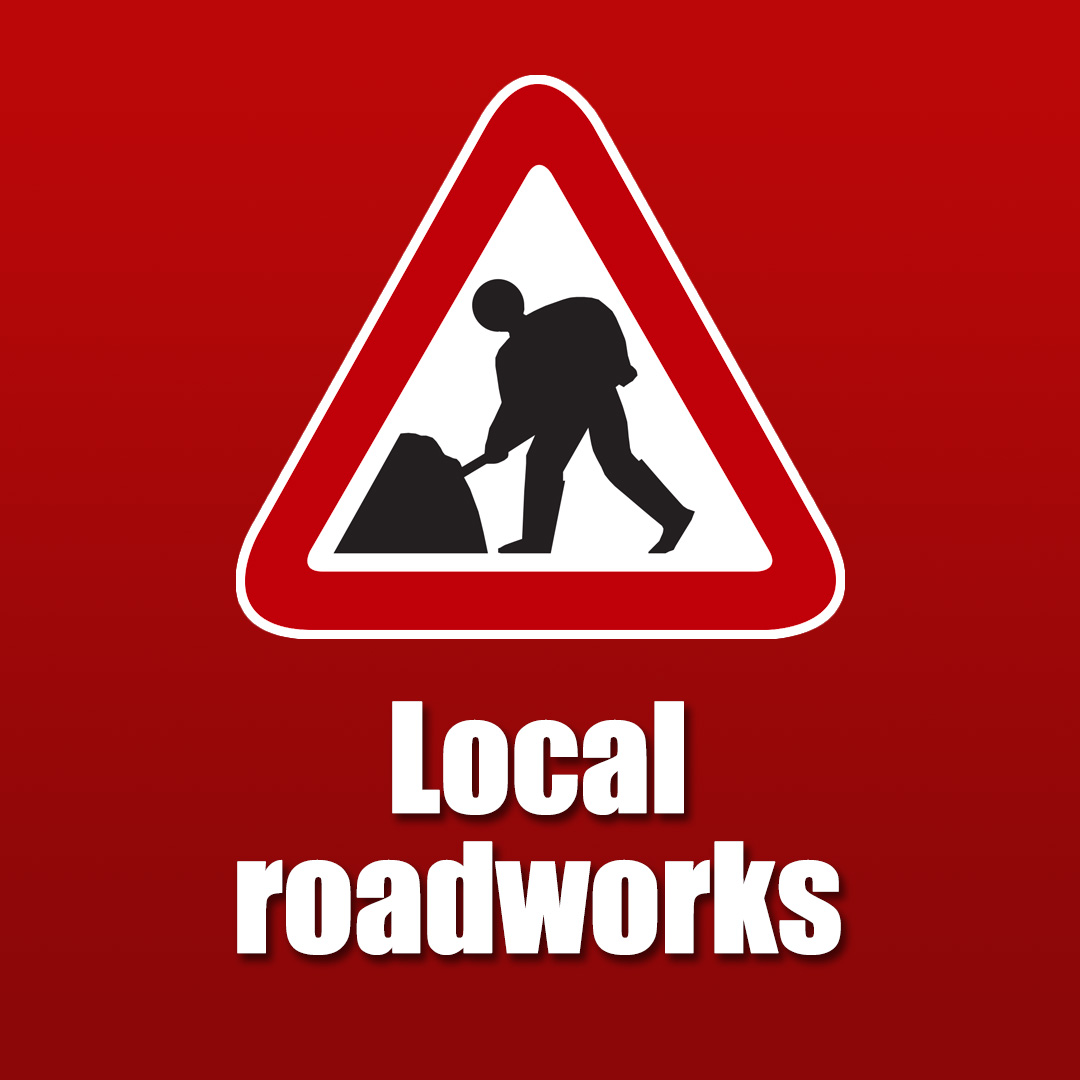 Roadworks – Queensferry Road, Rosyth - Roadworks on Queensferry Road, Rosyth