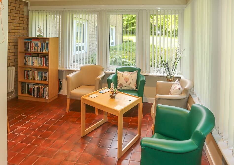 Reading area with seats at Balgillie Court
