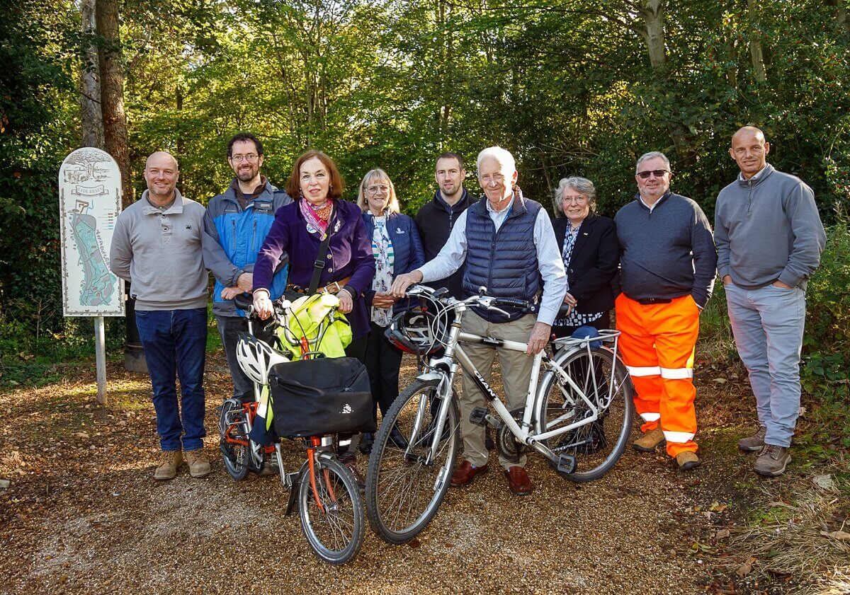 Left to right: Ian Birrell (Gilmartins) Cllr Al Clark, Cllr Jane Ann Liston, Cllr Ann Verner, Philip Suttie (Fife Council) Cllr Robin Lawson, Sarah Johnston (Fife Council) Tony Paterson (Colas) and James Hamilton (Gilmartins)
