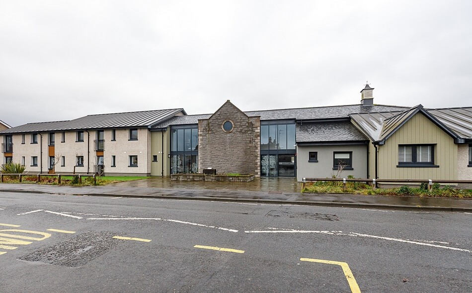Exterior of the main building at Den Court