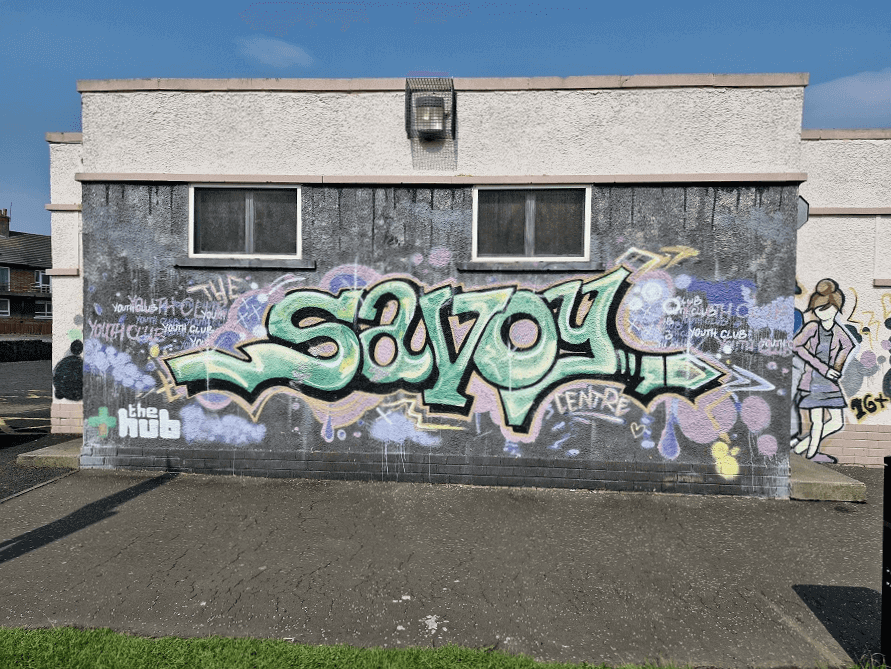 Savoy Park Sports Pavilion Side View building
