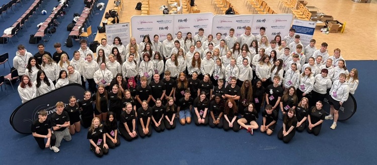 A group of over 150 young people attending the Active Schools Young Ambassador Day 2026