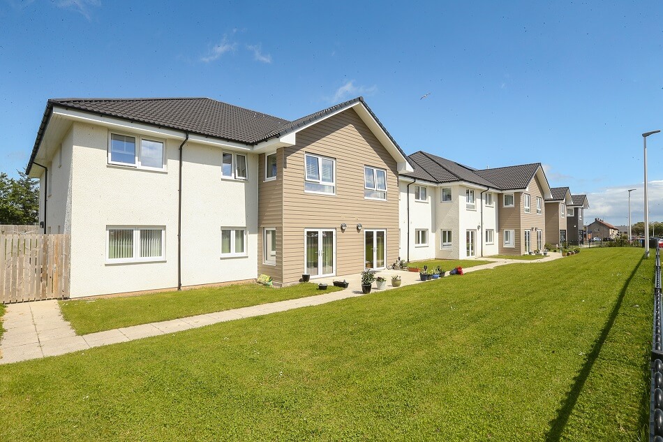 Image of the exterior of individual properties within the Napier complex