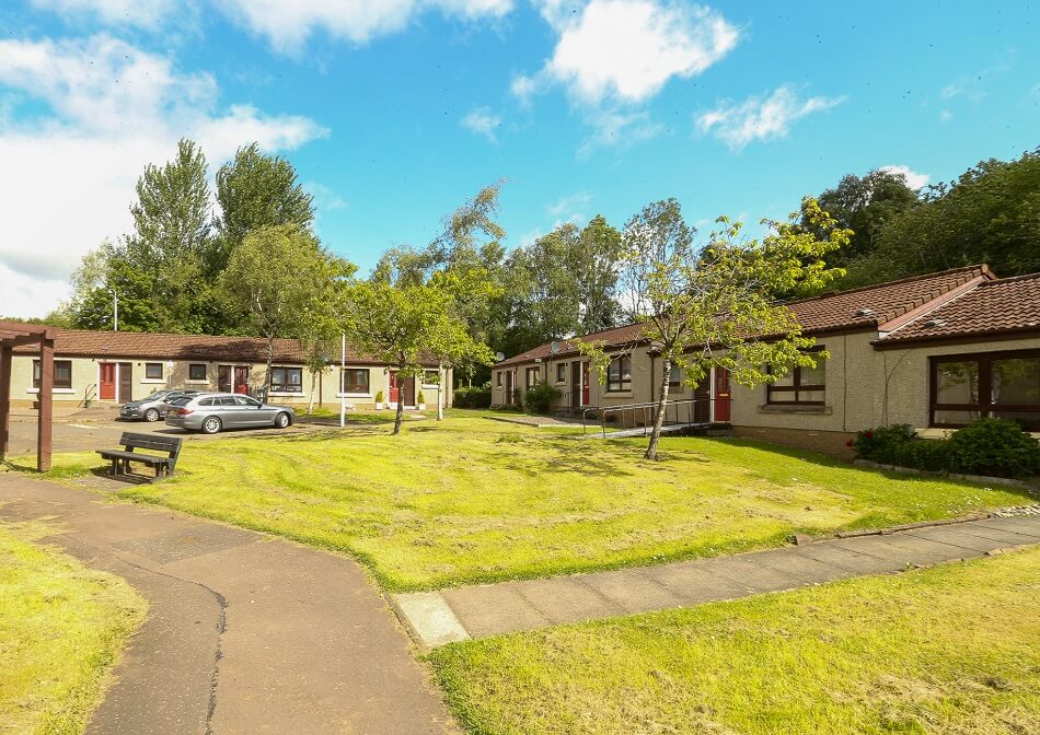 Image of the exterior of the properties within the Tarvit Green complex