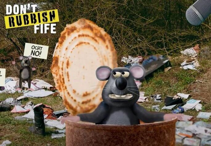 Picture of the animated mouse that appears in the video