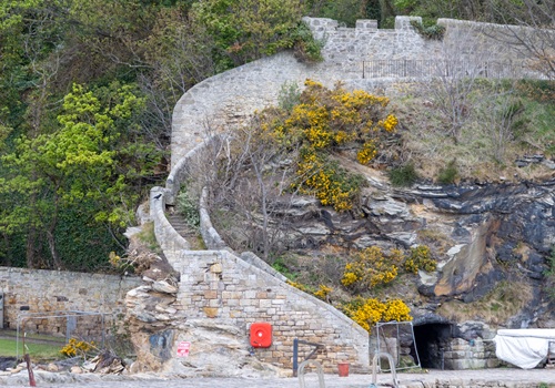 Dysart cliff face
