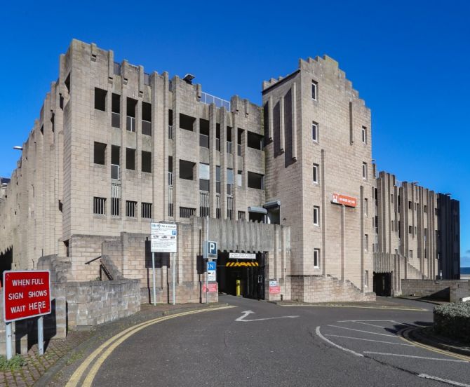 Exterior of the Esplanade multistorey car park