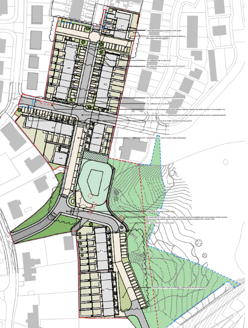 Artists drawings of the design plan for Fraser Avenue