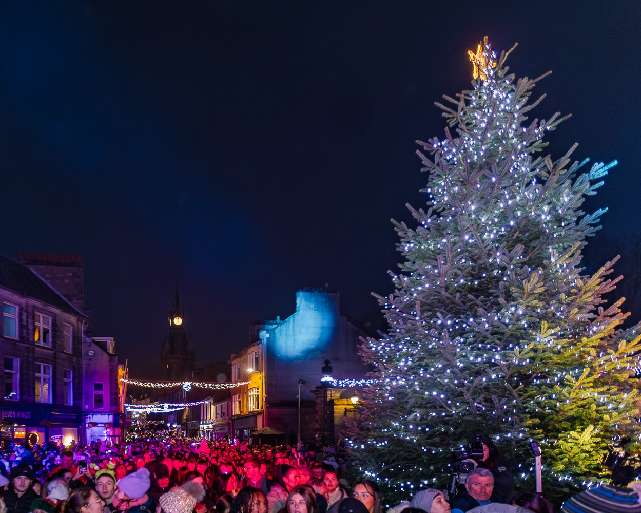 Christmas light switch-on event in Dunfermline