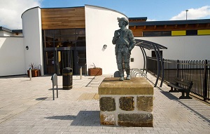 photo of the exterior entrance of the Kelty Community Centre