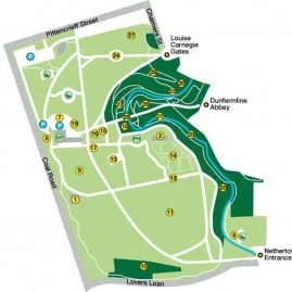 Map of Pittencreiff Park