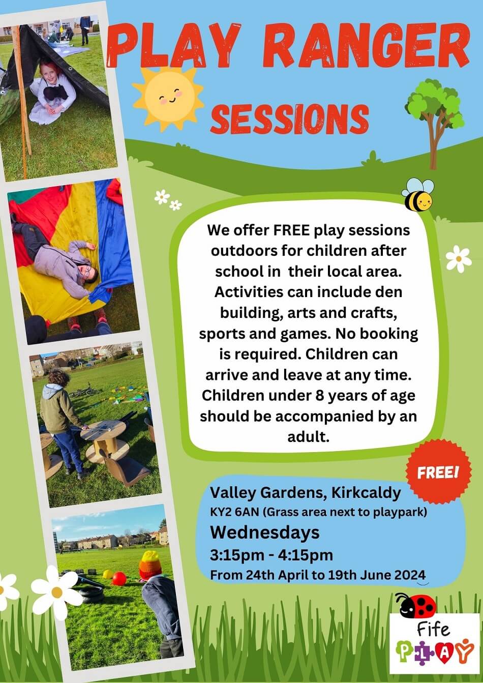 Poster for the Valley Gardens Play sessions