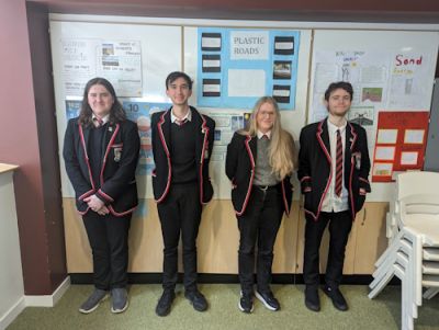 Four school pupils
