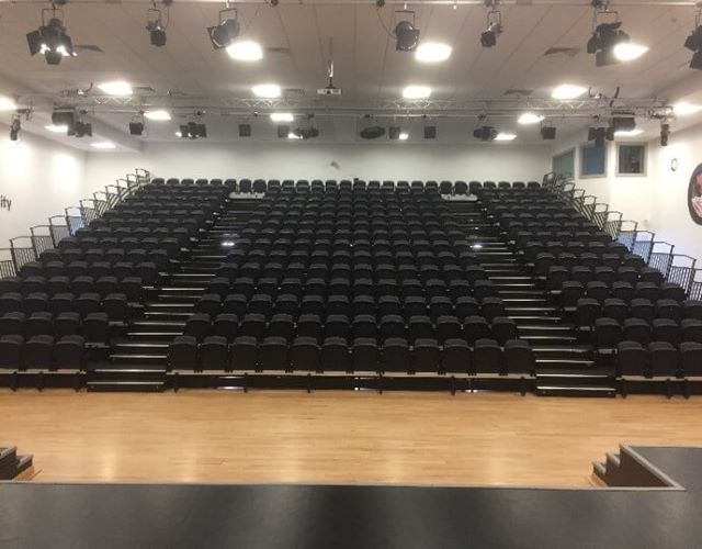Assembly Hall bleacher seating