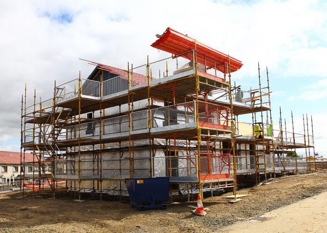 Council Housing being built