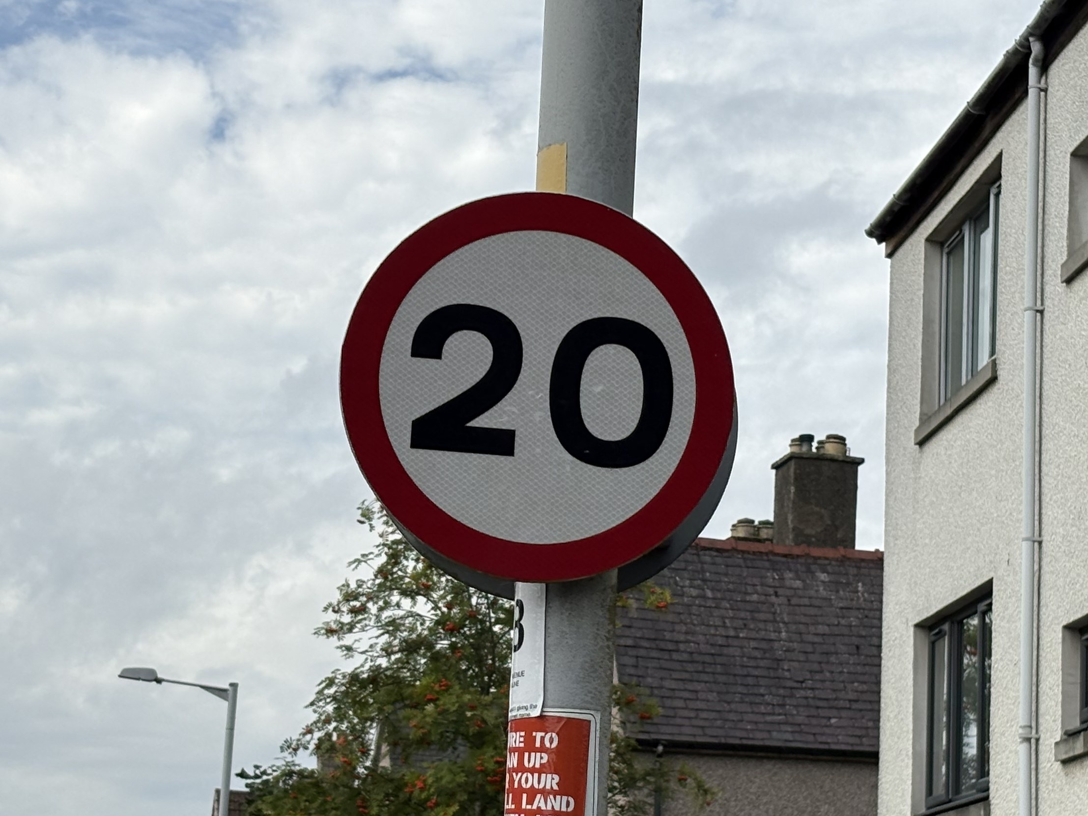 20mph sign