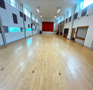 Inside Bowhill Community Centre's main hall