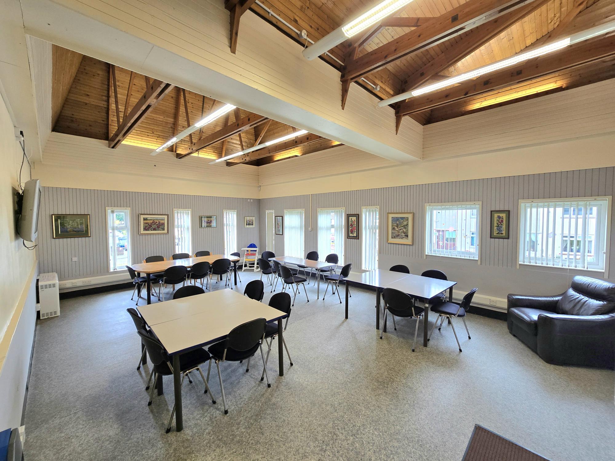 Valleyfield cafe area showing seating arrangements