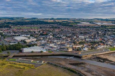 Aerial view of Levenmouth