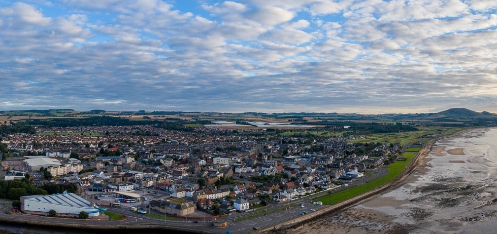 Levenmouth Promenade aerial view